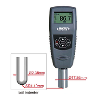 INSIZE ISH-DSOO Digital Shore Durometer (Dataloger, 0-100 OO, soft plastic, soft rubber)