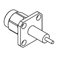 Radiall R125444000 Panel Receptacles SMA / SQUARE FLANGE PLUG RECEPTACLE WITH CYLINDRICAL CONTACT