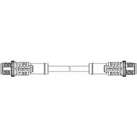 Amphenol LTW M12B05ML-12BML-SB001 Sensor Cables / Actuator Cables M Series Sensor Connector, M12, B Code, Metal, 4A, 05 pins, Male Connector, Male Contact, Straight-to-Straight, Screw Thread, Overmolded Double Ended, Length 1000mm, IP68
