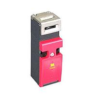 Omron Automation and Safety 44540-0110 Small Tongue Operated Safety Interlock Switch T2008-11TM - Small tongue interlock switch, 1 NC + 1 NO, Flat actuator, 1 x M16 + NPT adapter