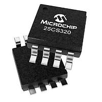 Microchip Technology 25CS320T-I/MS EEPROM 32 Kbit SPI SERIAL  w/ECC, 8-MSOP T&R, 85C Industrial