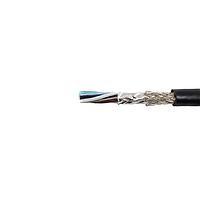 Alpha Wire 25276 BK005 Multi-Conductor Cables 24 AWG 6 Conductor 300V SupraShield PVC, PUR 100 ft Spool, Black