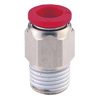 OMEGA OM-AIR-C02260628 Push-to-Connect Pneumatic Airline Fittings (1/4 in, BSPP Female, 6 mm, Push Connect, Adaptor, Push Connect)