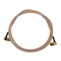 Mueller BU-4150032048 Coaxial Cables RF Coaxial Connector and Cable Assembly, SMA to SMA, Gold Plated SMA Right Angle Male to Right Angle Male, Shielded, RG-316, 48"