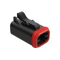 Amphenol SINE Systems AT06-4S-BLK 4-Way 4 Pin Plug BLK