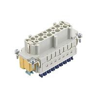 HARTING 09330062776 Inserts Han 6ES female cage clamp insert (w/ PE Press)