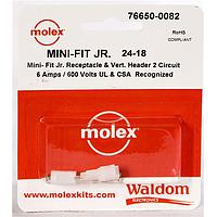 Molex 76650-0082 Connector Kits MiniFit Jr Conn Kit V Hdr Recept 2Ckt