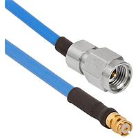 Amphenol SV Microwave FSSMP-085-MS292-120 RF Cable Assemblies SMP Straight F 2.92mmStraight M 12"Cable