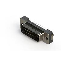 EDAC 627-015-624-016 D-Sub Connectors - Standard Density Vertical Plastic Body D-Sub Connector