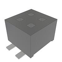 Samtec CLP-115-02-F-D-A-K-FR Socket Low Profile Dual-Wipe Socket, .050" Pitch