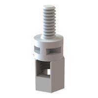 Essentra Components CBS-TFM-6-01 Screw Standoff CB Spt,Thrd Fem/ML,Natural,3/8 in Spc