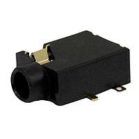 Switchcraft 35RASMT4BHWNTRX Phone Connectors 3.5mm Surface Mount Jack, Stereo, Wide Body, Double Closed