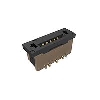 Amphenol FCI SFW5S-2STMAE1LF Board Mount 1.00mm Flex Connector, SFW Straight series, 5 Position, Top Entry Surface Mount, ZIF, Gold plating with Mount Plate