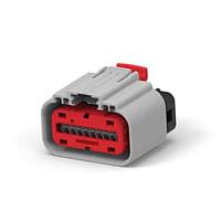 AMP Connectors - TE Connectivity 2203663-6 Automotive Connectors 2X9 SEALED PLUG ASSY KEY B