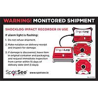 SpotSee 26124 ShockLog ShockLog Companion Labels (25 labels/pack)