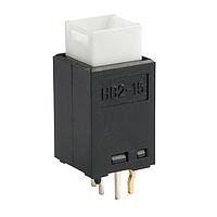 NKK Switches HB215SKG03CE Subminiature OFF(ON) RED/YLLW LED SWTCH BODY ONLY .4VA