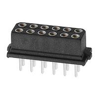 Harwin M80-8501242 Receptacle 6+6 POS DIL FEMALE VERT TIN