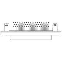 Molex / FCT 173110-0002 D-Sub Connectors - Standard Density FCT DSUB RA PC RCPT 50 PN SLD RMNT
