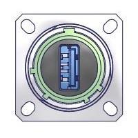 AMP Connectors - TE Connectivity PC4B0100-15NZ-1-B USB Type A Connectors PC4B0100-15NZ-1-B