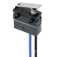 Omron Electronics D2AW-R5-ER063MP Ultra Subminiature Basic Switch Leaf leverMolded lead wires downwards Parallel circuit Short post on  right