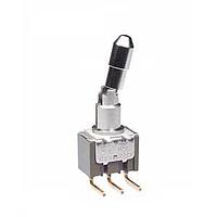 NKK Switches M2012LL2G30 Angle PC mount miniature toggles SPDT ON-NONE-ON RA