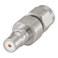 Rosenberger 28K132-S00N5 RF Adapters - Between Series SMA Plug to QMA Jack Straight Adapter