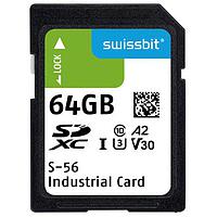 Swissbit SFSD064GL1AM1TB-E-IK-21P-STD Memory Cards Industrial SD Card, S-56, 64 GB, 3D PSLC Flash, -25C to +85C