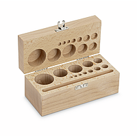 KERN 354-450-200 Wooden box for weight sets (Cylindrical/compact, 1 g - 500 g)