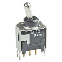 NKK Switches B12JB Toggle Switches SPDT ON-ON .248 BAT STRT BRKT PC .4VA