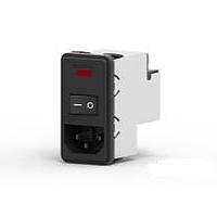 Corcom - TE Connectivity PS0SSDH6B Inlets 6A DUAL FUSE SNAP IN MOUNT