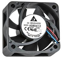 Delta Electronics, Inc. ASB0412VHA-A Tubeaxial Tubeaxial Fan, 40x10mm, 12VDC, Sleeve Bearing, Lead Wires, Locked Rotor Sensor