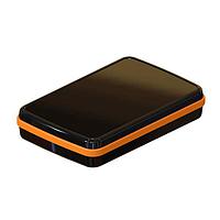 Serpac CX63DBKANO Hand Held CX-63 Series Waterproof Pocket Enclosure with Neon Orange Seal. Three-Piece Design, Polycarbonate Plastic, Integrated Waterproof Seal, IP 65, 66, 67; NEMA 4X, 12, 13 Ratings