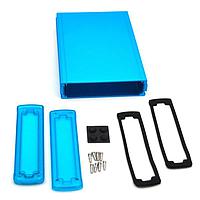 Bud Industries EXN-23362-BLP PCB Enclosure Extruded Aluminum Enclosure Blue with Plastic Cover (1.6 X 5.8 X 8.2 In)