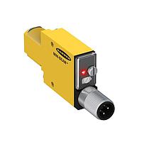 Banner Engineering SM312FVGQD Photoelectric Sensors MINI-BEAM: Visible Green 525 nm Glass Fiber Optic; Range: Depends on Fiber; Input: 10-30 V dc; Output: Bipolar: 1 NPN; 1 PNP; 4-pin M12 Integral QD