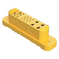 Amphenol Positronic GFSH435F3H Connectors Mixed Density Power Connector,9 size 16 and 4 size 12 and 12 size 20 contacts,Socket (Female),Straight Solder