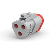 DEUTSCH - TE Connectivity 1-2303816-2 Automotive Connectors DT06-3S-TN31, PLG, 3P, GRY, N, SNAPCAP