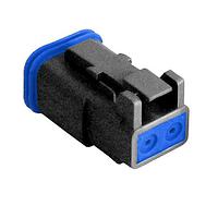 Bulgin PX0104S02BK Connectors 2 Sckt Male Hsg Blk Rec Conn