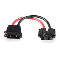 AMP Connectors - TE Connectivity 2159443-1 Double Ended 8AWG .15M POWER CONN BLACK RED