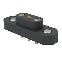 Mill-Max 878-20-003-10-011000 Headers 4mm Magnetic Spring-Loaded Target Conn 3 Pin UnShrouded Through-Hole Soldertail