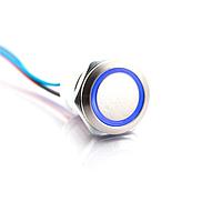 Lumex W48M-A12B Standard Switches PBS 19mm SPST 0.1A 48V mom metal wires ill