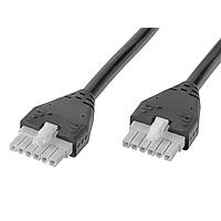 Molex 215330-0605 Discrete Wire MFJr-MFJr OTS Cable SR 500mm 6 Ckts Blk