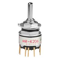 NKK Switches MRK206 Rotary Switches DP 6 POSITION LOW SHAFT ACTUATOR PC
