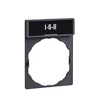 SCHNEIDER ZBY2186 Legend Plate STANDARD LGND & HLDR LGND MKD:1-O-11