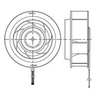 Delta Electronics, Inc. KFB2348HHU-EP Blowers Blower, 225x99mm, 48VDC, 735CFM, Ball, Lock Rotor, Tach/PWM, IP56/Salt Fog