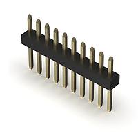 GCT (Global Connector Technology) BC020-10-A-0200-0300-L-G Headers 10w, 1.0mm Pitch Pin Hdr, SIL, TH, Vert, GF, Box