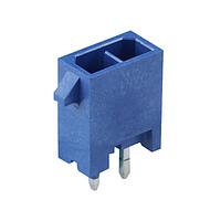 Molex 224246-0430 PCB Receptacle Versa Color Vert Header Thru Hole Dual Row 4 Ckts (Sn) GloWire Blu Tray