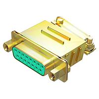 Amphenol Positronic RD50S10HTC Receptacle D-Sub Female Connector 50P Crimp Cadmium Shell Backshell Assembly Jackscrews