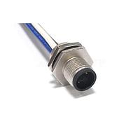 Amphenol LTW M12T-04PMMS-SH8B50 Sensor Cables / Actuator Cables M12 Circular Metric Connector, T Code, Metal, 12A, 04 pins, Male Connector, Male Contact, Hexagonal, Screw Thread, Solder, Receptacle With Cable/Wire, Length 500mm, IP68 / IP69K