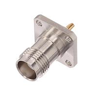 Radiall R143405000W Panel Receptacles TNC / SQUARE FLANGE JACK RECEPTACLE WITH SOLDER POT CONTACT