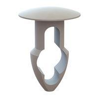 Essentra Components 27KY2500281 Keyhole Rivet Keyhole Rivet, .250 Hole, .281 Panel Thk